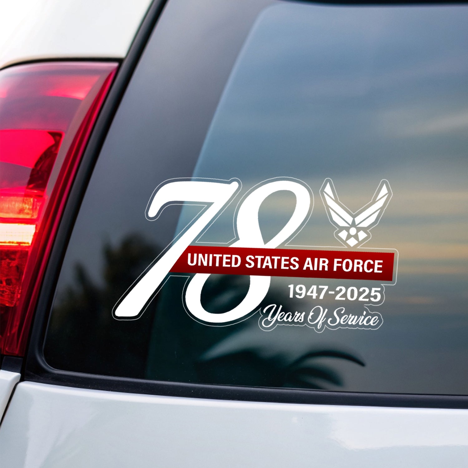US Air Force Est 1947-2025 78 Years Of Service Stickers