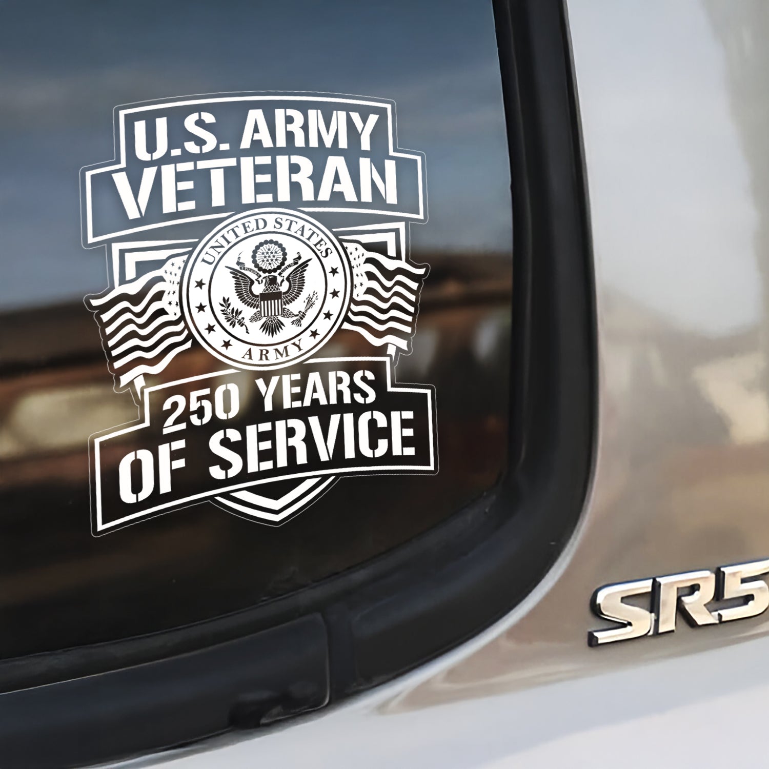 US ARMY Veteran 250 Years Of Service Stickers