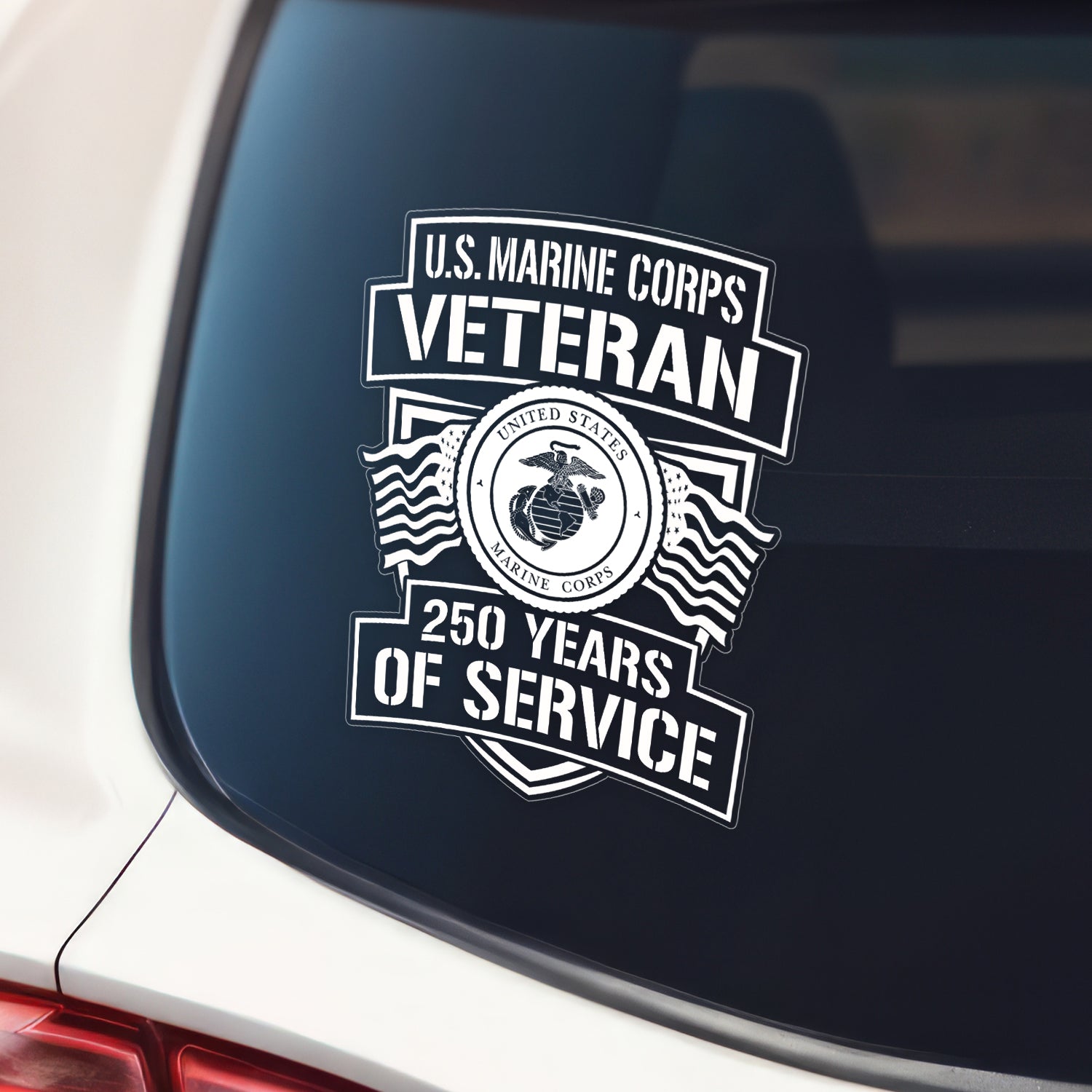 MARlNE 250 Years Of Service Stickers