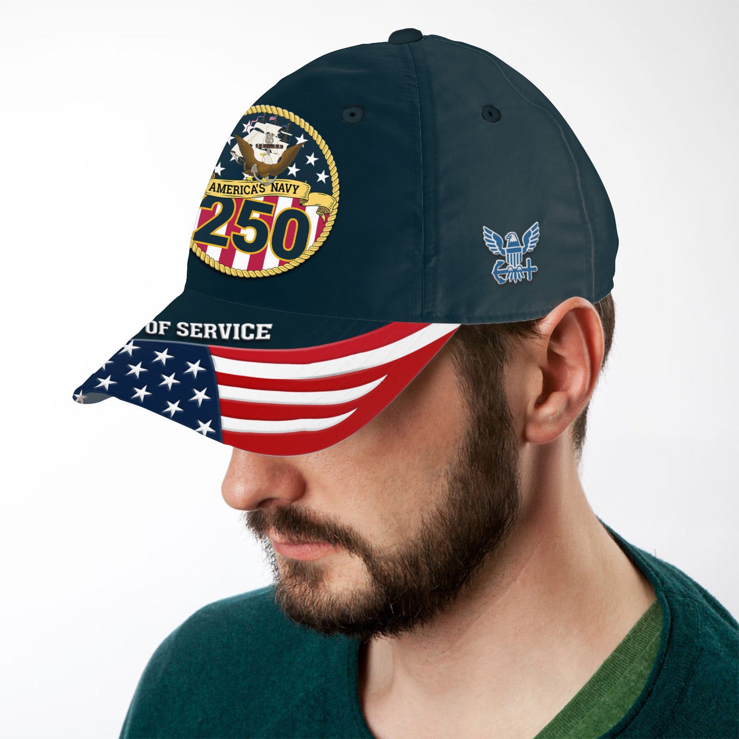 America's Navy 250 Years of Service All Over Prints Premium Classic Cap