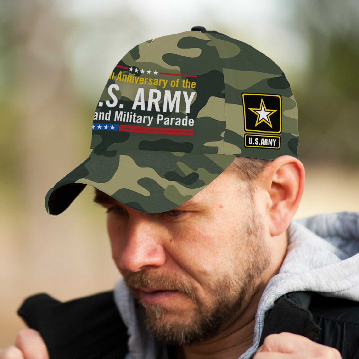 US Army Grand Military Parade All Over Prints Premium Classic Cap