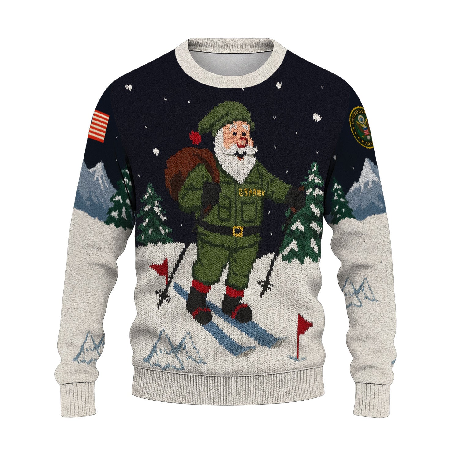 US Army Santa Ugly Christmas Sweater