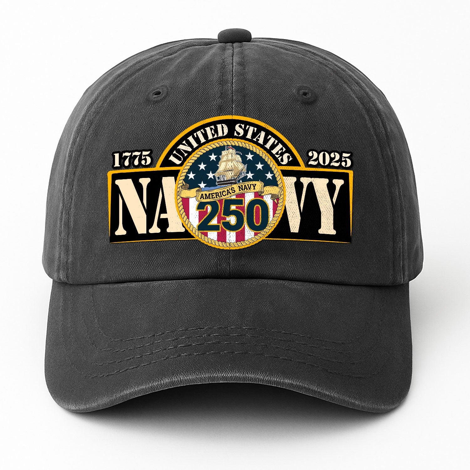 America's Navy 250 US Navy Premium Washed Denim Cap