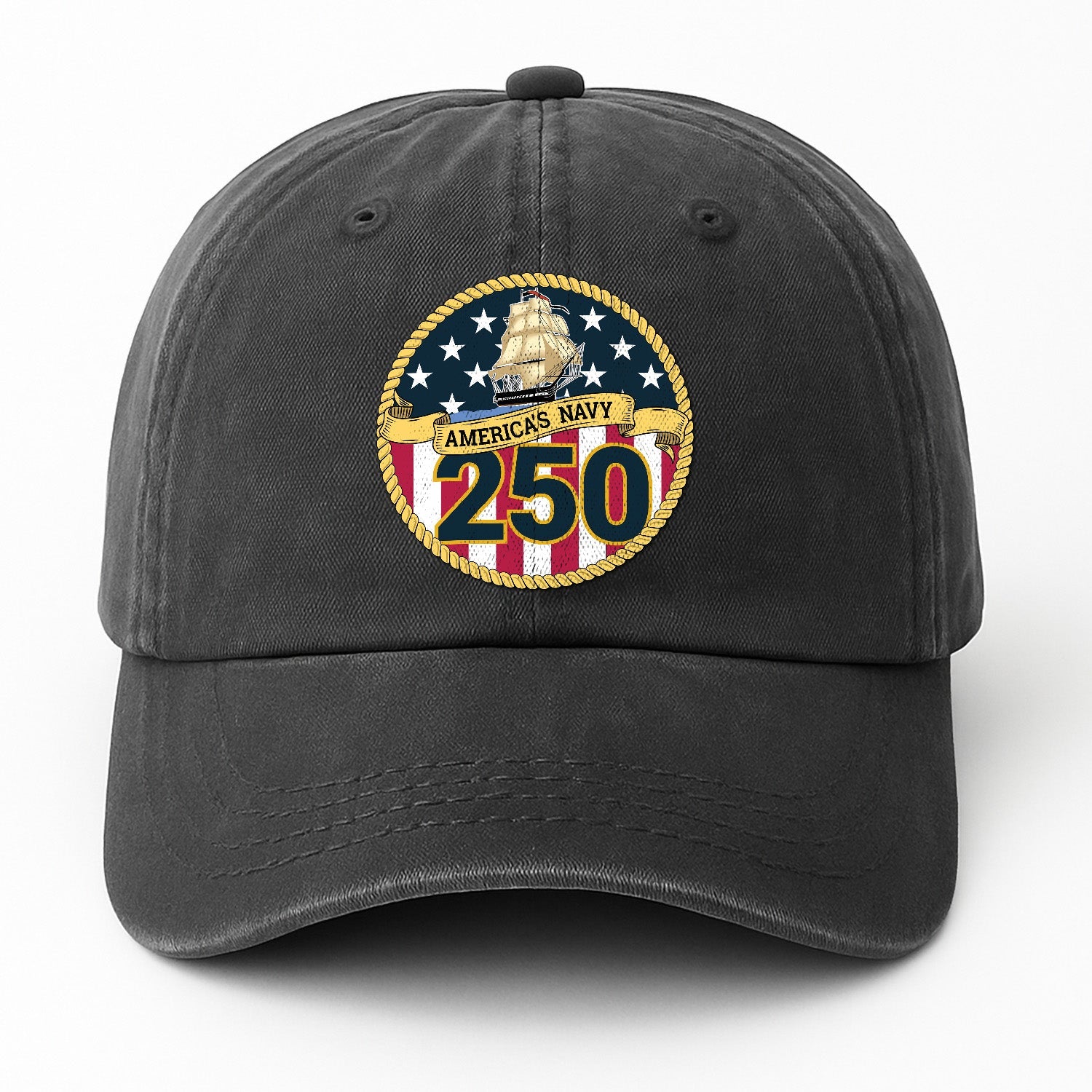 America's Navy 250 Premium Washed Denim Cap