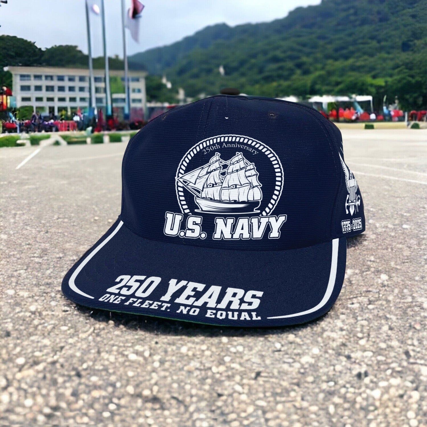 US Navy 250 Years One Fleet, No Equal All Over Prints Premium Classic Cap