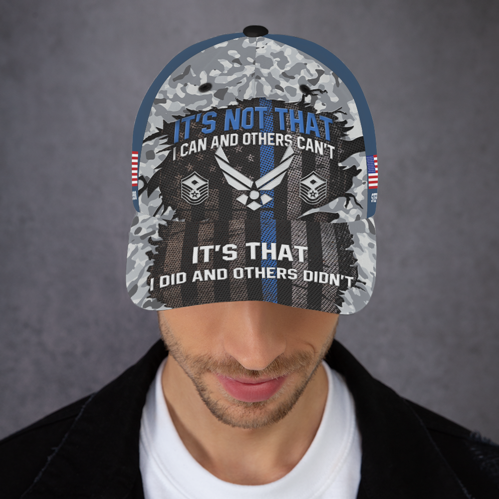 Custom Ranks/Insignia, Personalized Name And Years Served All Over Prints Premium Classic Cap KAOVC20