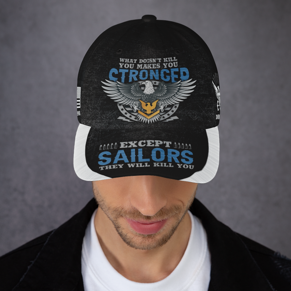 Custom Ranks/Insignia, Personalized Name And Years Served All Over Prints Premium Classic Cap KAOVC17