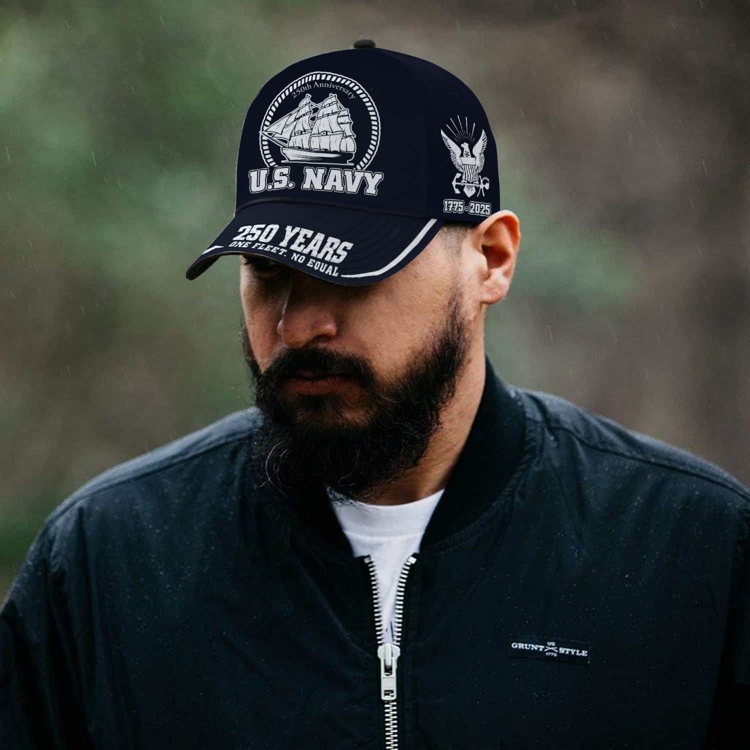 US Navy 250 Years One Fleet, No Equal All Over Prints Premium Classic Cap