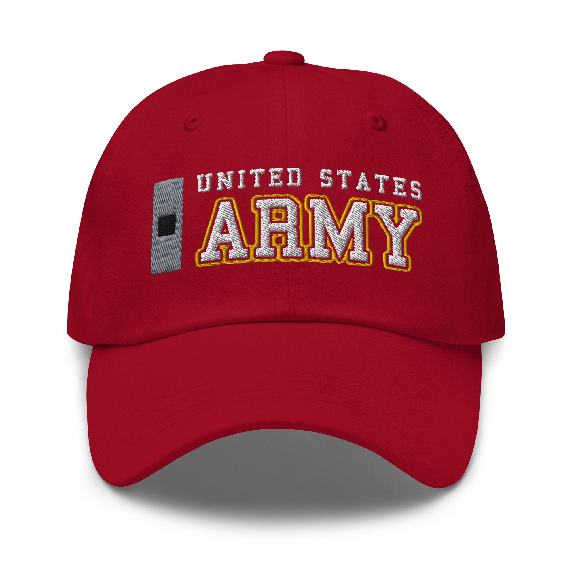 US Army W-1 Warrant Officer 1 W1 WO1 Ranks/Insignia Embroidered Dad Hat