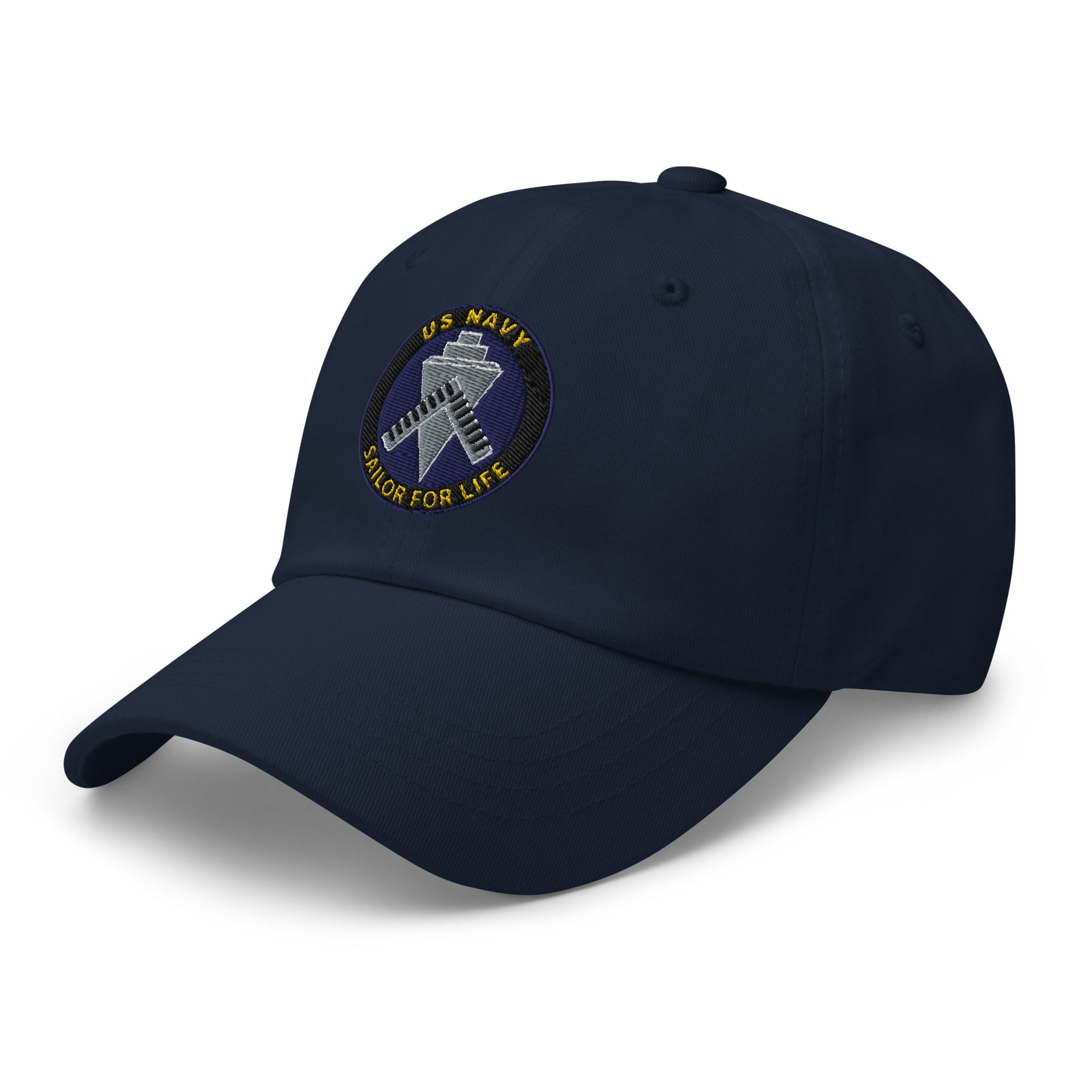 US Navy Builder Navy BU Sailor For Life Embroidered Dad Hat