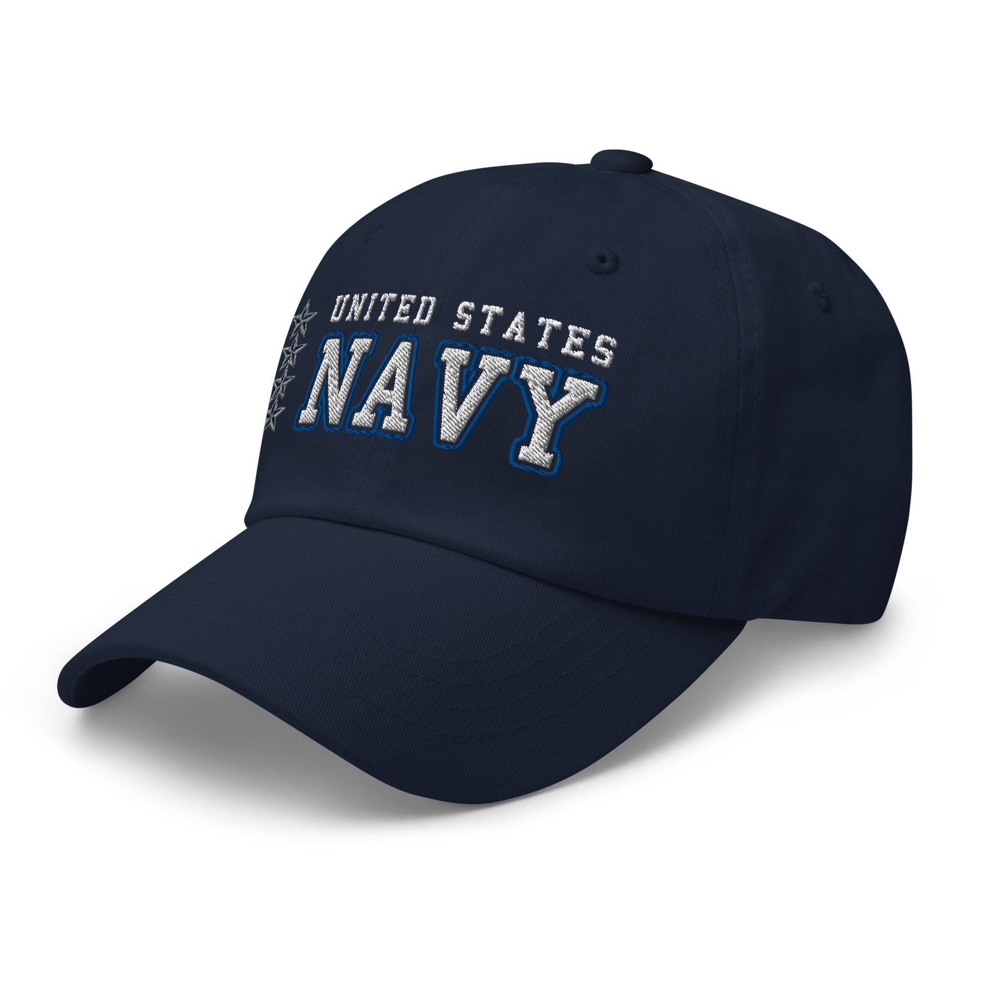 US Navy O-10 Admiral O10 ADM Flag Officer Ranks/Insignia Embroidered Dad Hat