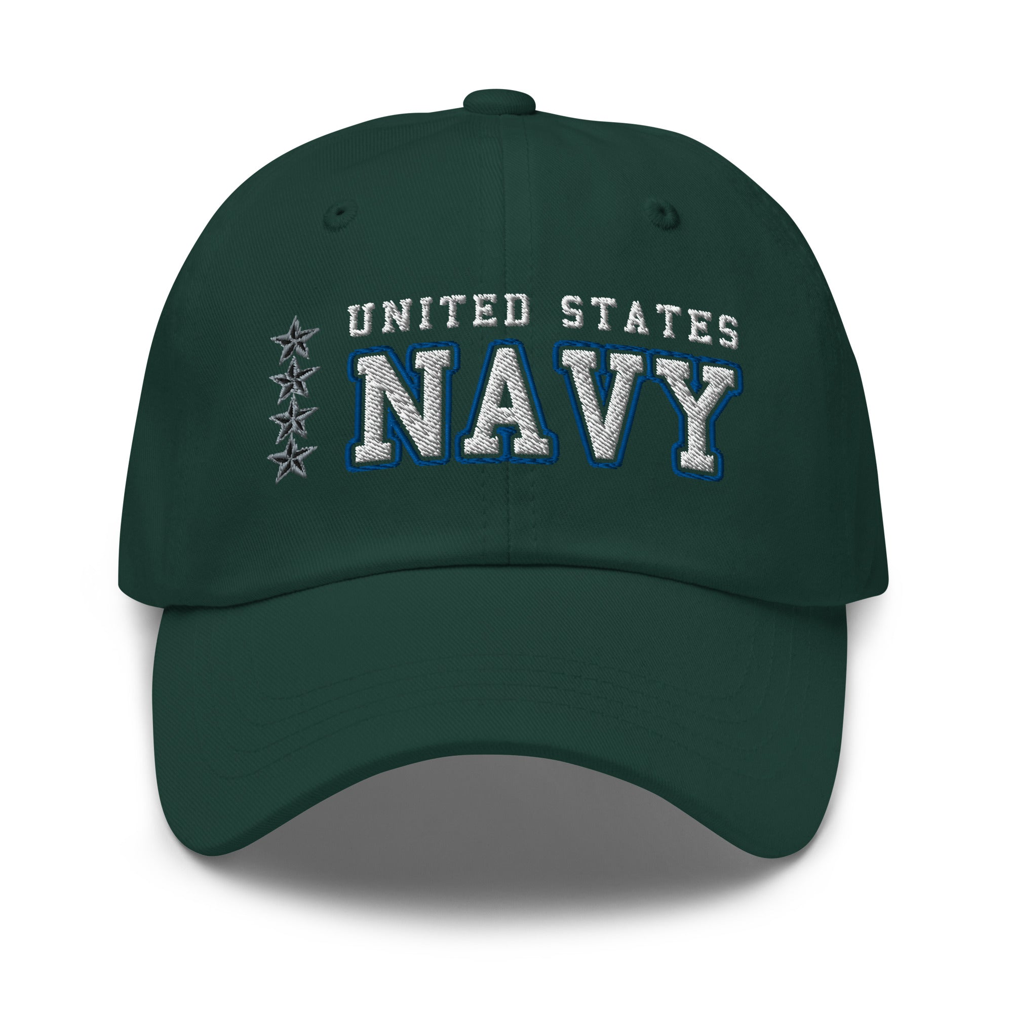 US Navy O-10 Admiral O10 ADM Flag Officer Ranks/Insignia Embroidered Dad Hat