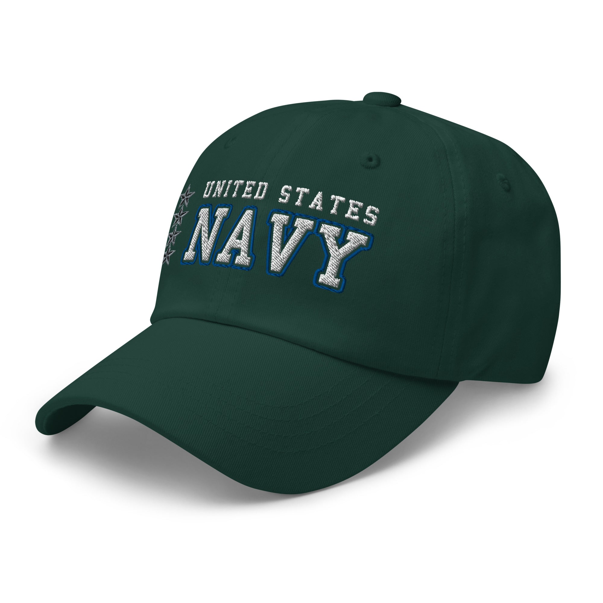 US Navy O-10 Admiral O10 ADM Flag Officer Ranks/Insignia Embroidered Dad Hat