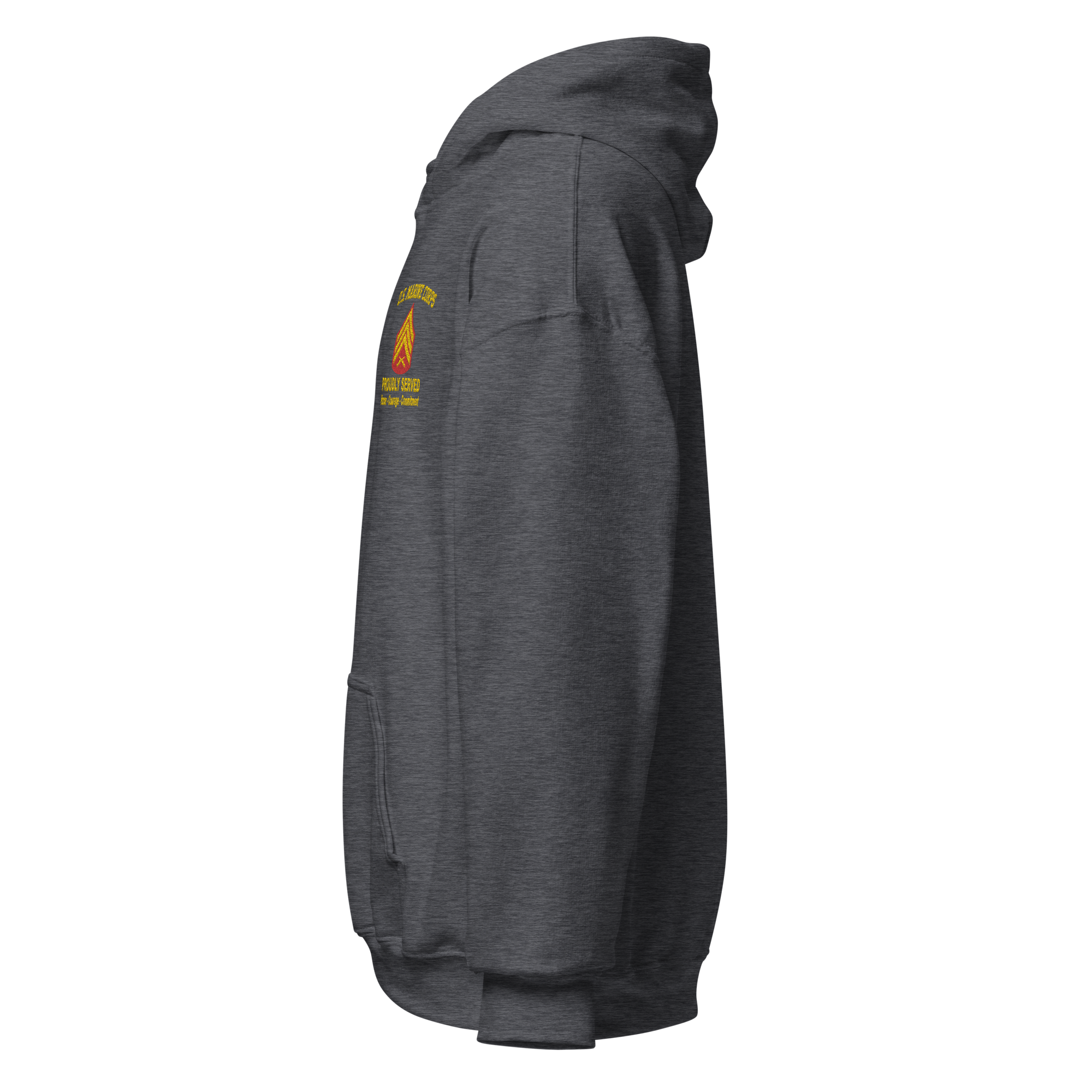 Custom MARlNE Ranks, Insignia Core Values Embroidered Unisex Hoodie