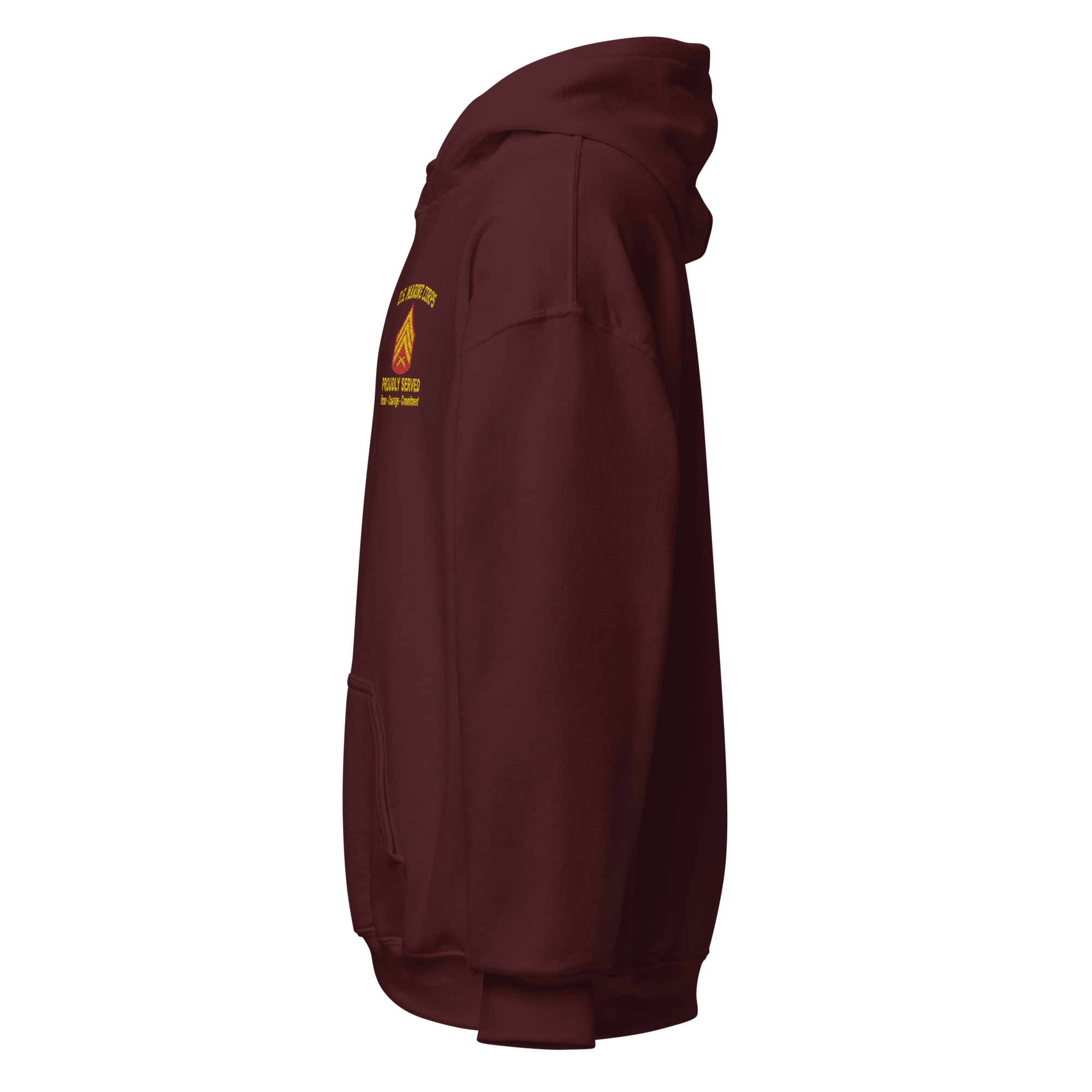 Custom MARlNE Ranks, Insignia Core Values Embroidered Unisex Hoodie