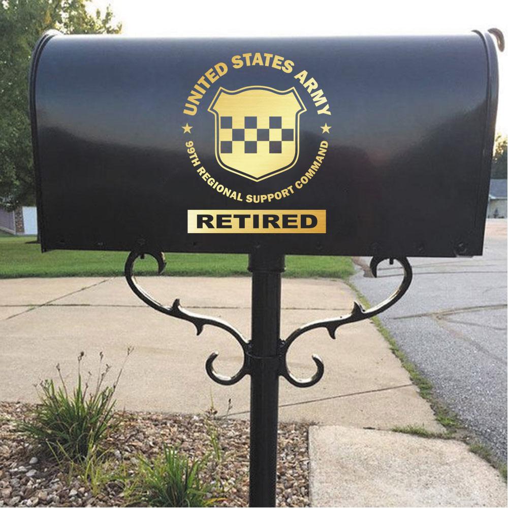 US Army 99th Regional Support Command Clear Stickers-Decal-Army-CSIB-Veterans Nation