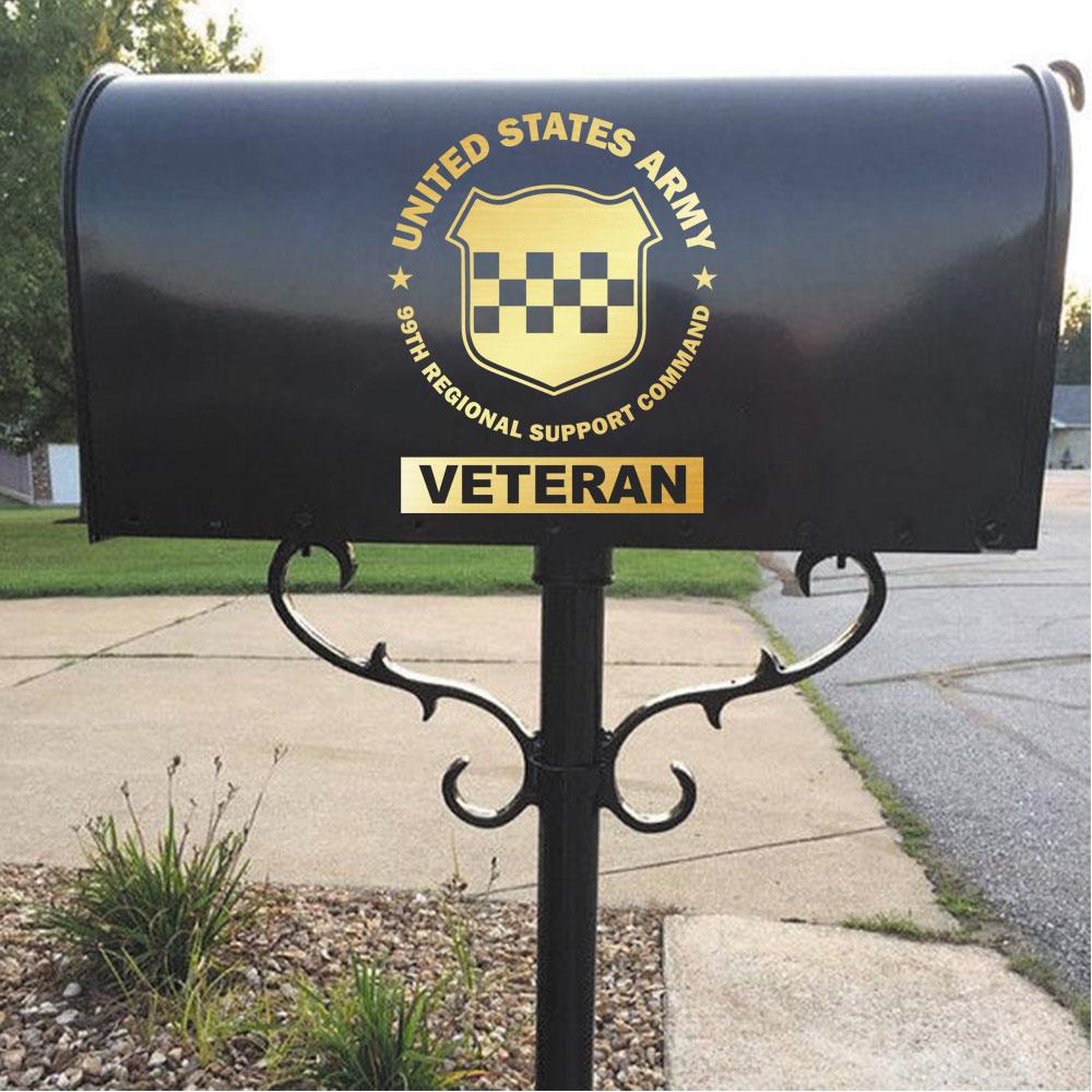 US Army 99th Regional Support Command Clear Stickers-Decal-Army-CSIB-Veterans Nation