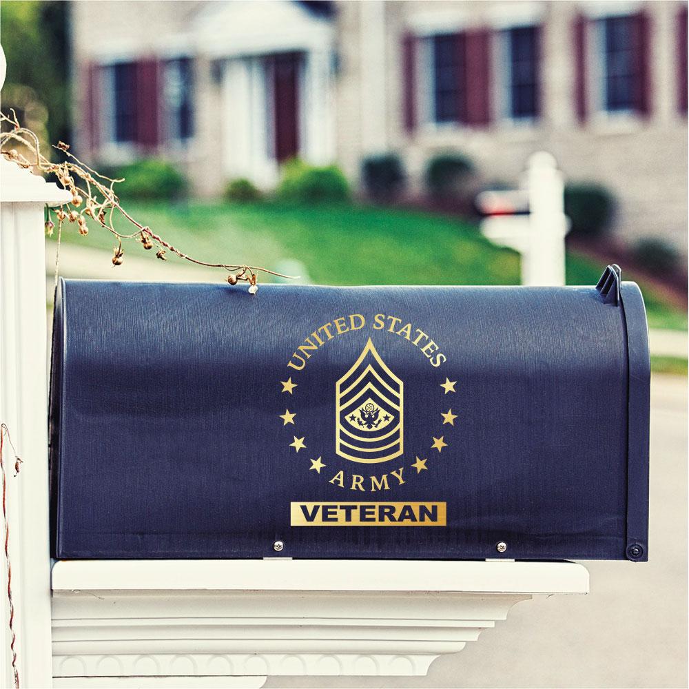 US Army E-9 Sergeant Major of the Army E9 SMA Rank Clear Stickers-Decal-Army-Ranks-Veterans Nation