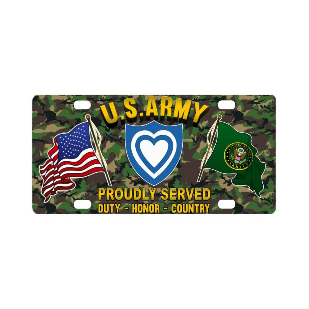 US ARMY XXIV CORPS- Classic License Plate-LicensePlate-Army-CSIB-Veterans Nation