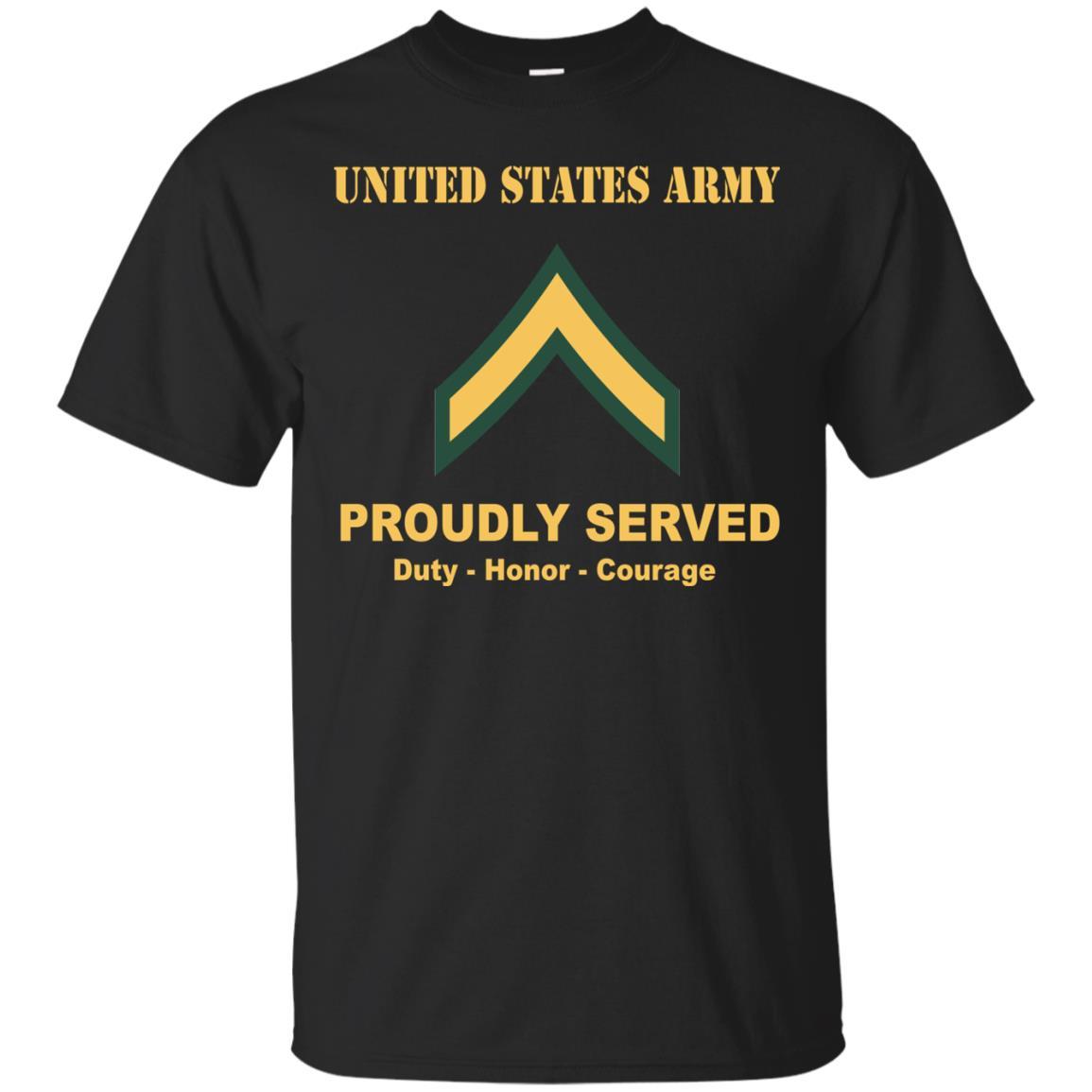 Army E-2 PV2 E2 Private Second Class Ranks Men Front Shirt US Army Rank-TShirt-Army-Veterans Nation