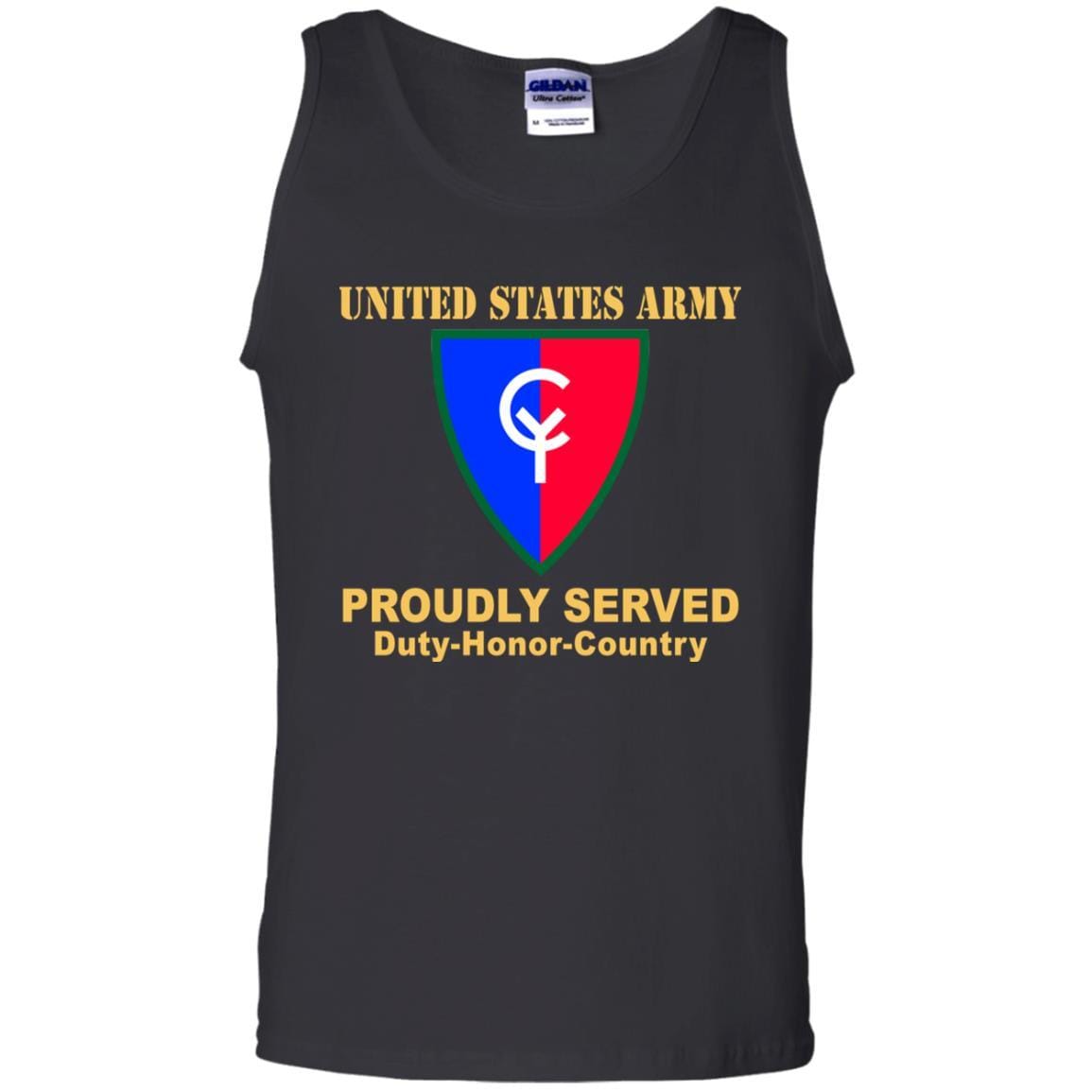 US ARMY 38TH INFANTRY DIVISION- Proudly Served T-Shirt On Front For Men-TShirt-Army-Veterans Nation