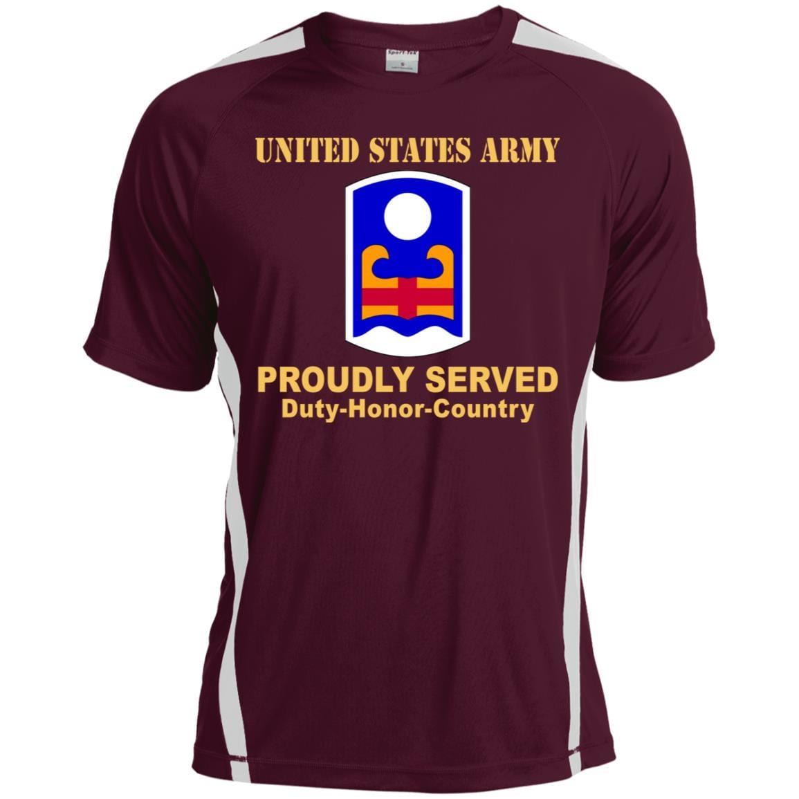 US ARMY 92 INFANTRY BRIGADE - Proudly Served T-Shirt On Front For Men-TShirt-Army-Veterans Nation