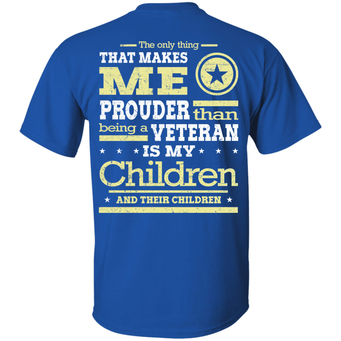Military T-Shirt "Proud Children's Vetereran Mom Back"-TShirt-General-Veterans Nation