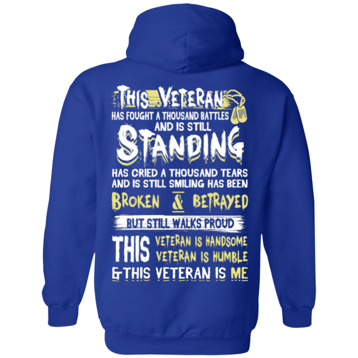 Military T-Shirt "This Veteran Standing Cried and Smiling Broken & Betrayed"-TShirt-General-Veterans Nation