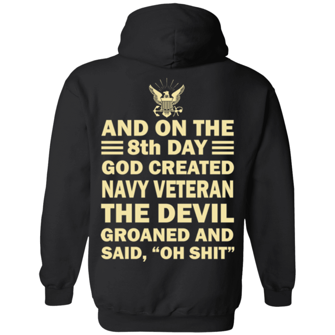 Military T-Shirt "God Created Navy Veteran"-TShirt-General-Veterans Nation