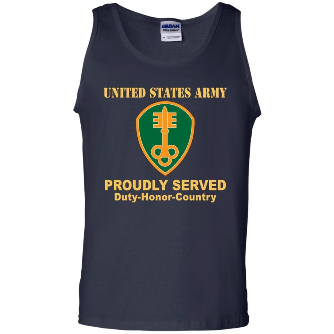 US ARMY 300 MILITARY POLICE BRIGADE- Proudly Served T-Shirt On Front For Men-TShirt-Army-Veterans Nation