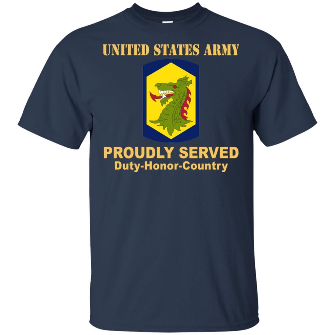 US ARMY 404 MANEUVER ENHANCEMENT BRIGADE- Proudly Served T-Shirt On Front For Men-TShirt-Army-Veterans Nation