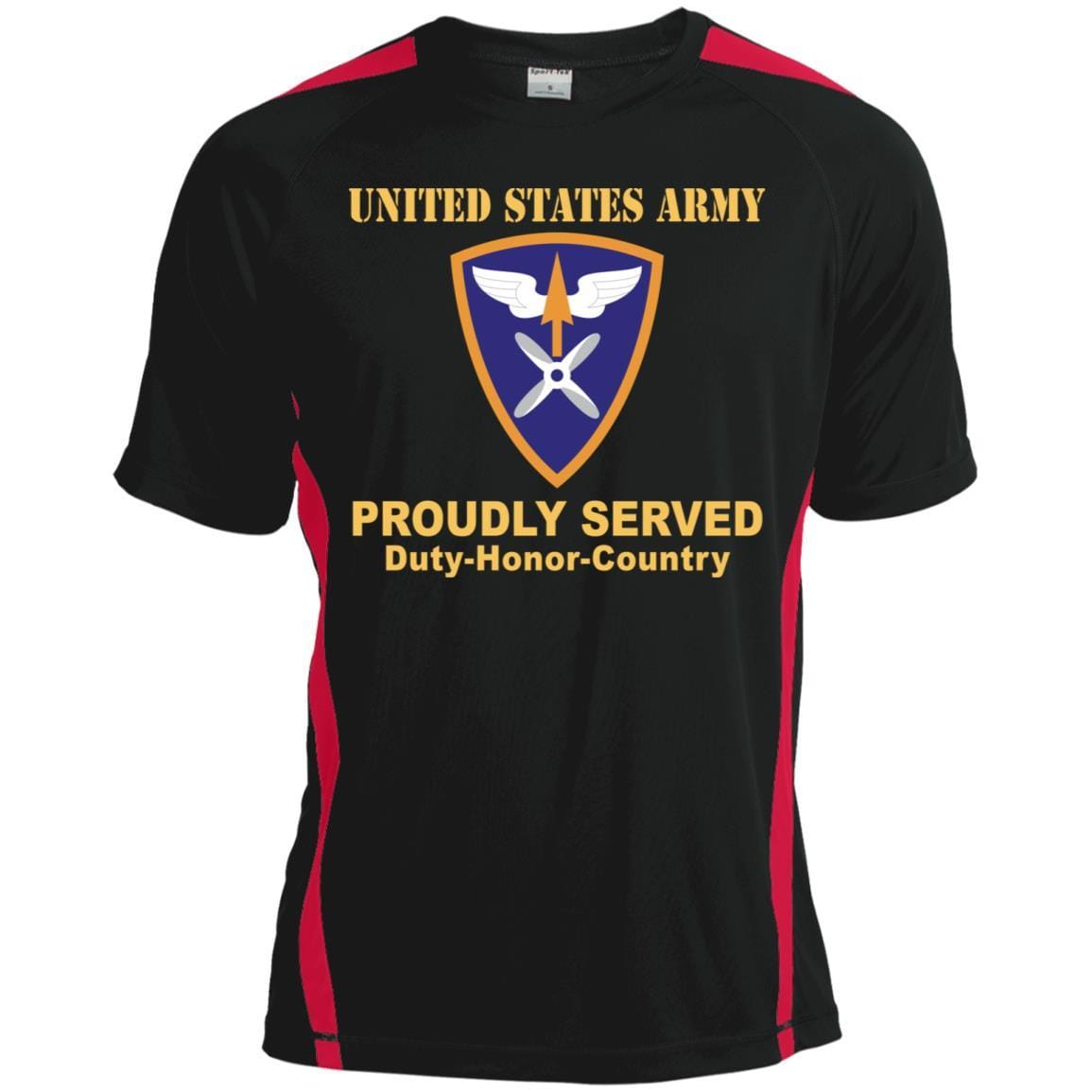 US ARMY 110TH AVIATION BRIGADE- Proudly Served T-Shirt On Front For Men-TShirt-Army-Veterans Nation