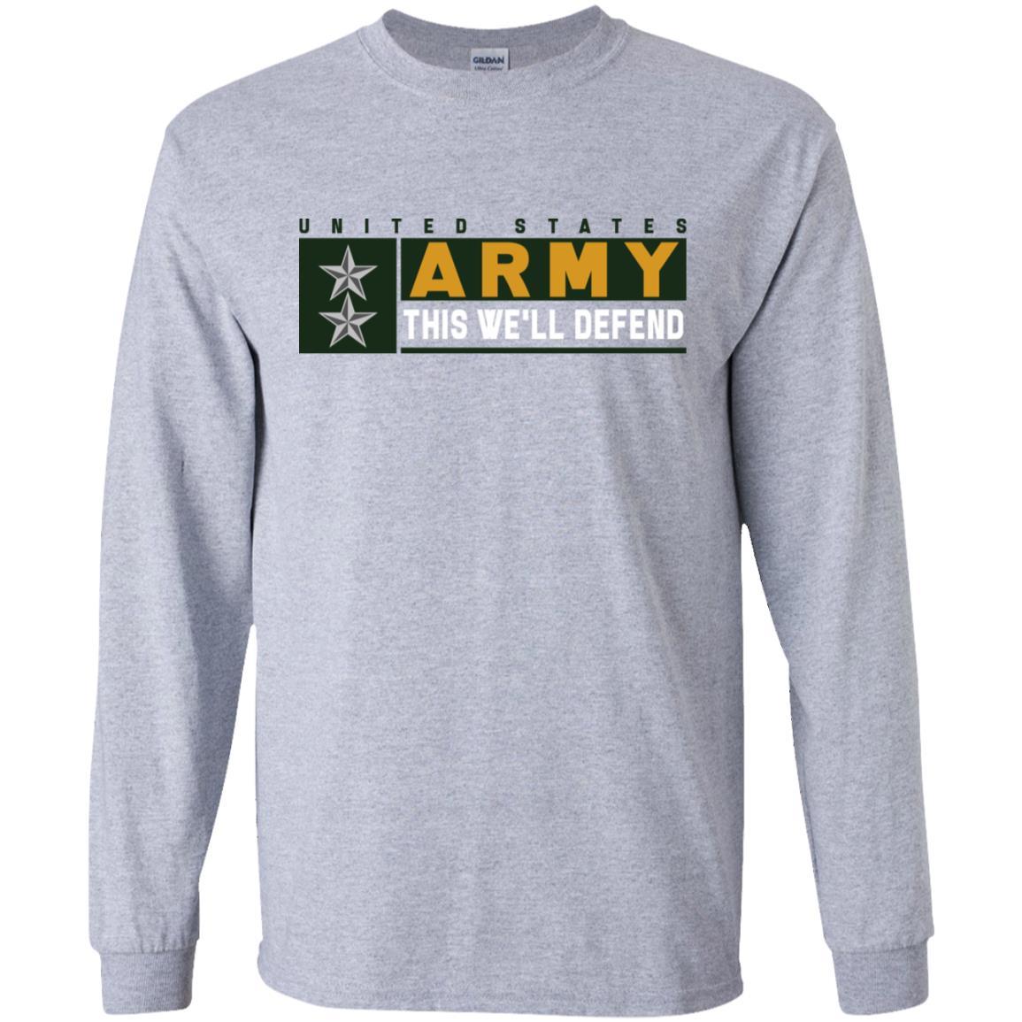 US Army O-8 This We Will Defend Long Sleeve - Pullover Hoodie-TShirt-Army-Veterans Nation