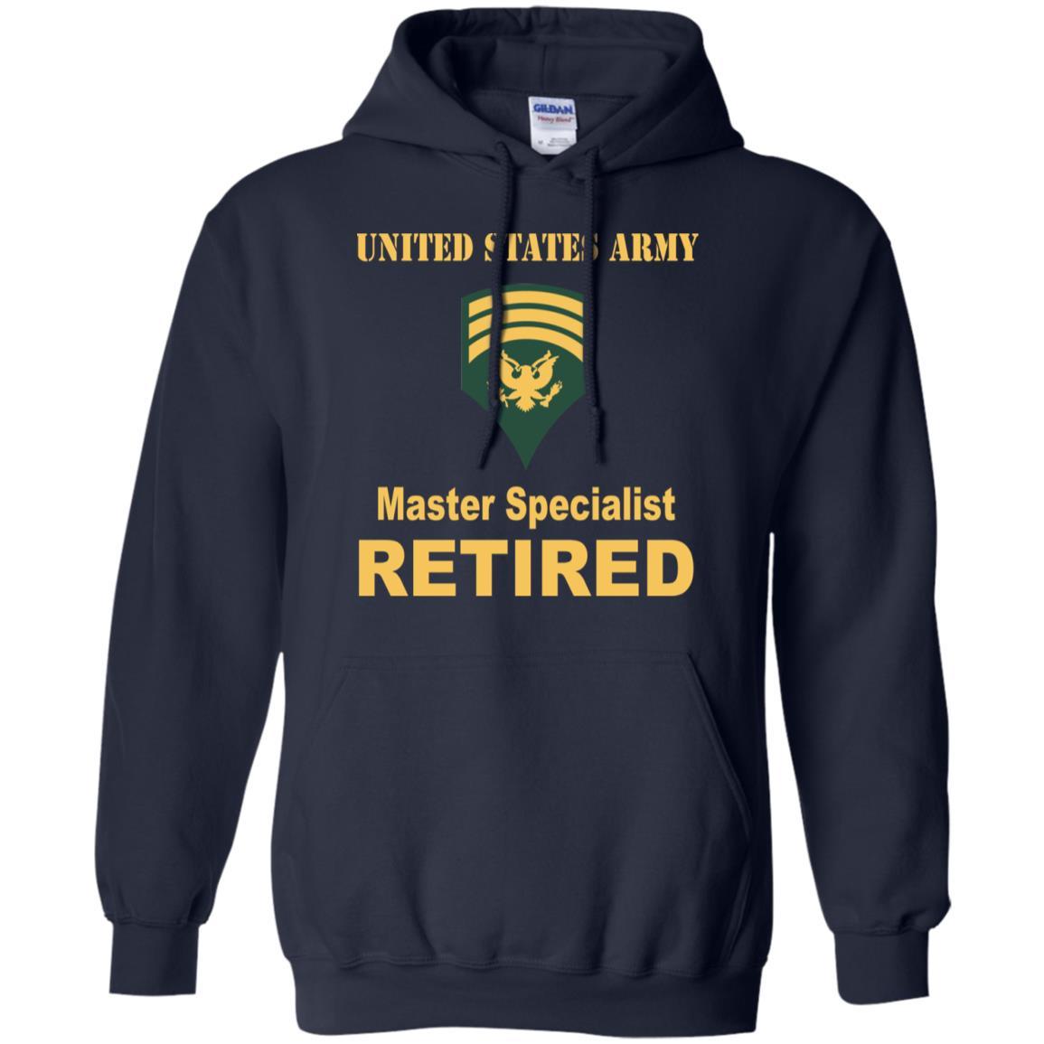 US Army E-7 SPC E7 Specialist Master Specialist Retired Men T Shirt On Front-TShirt-Army-Veterans Nation