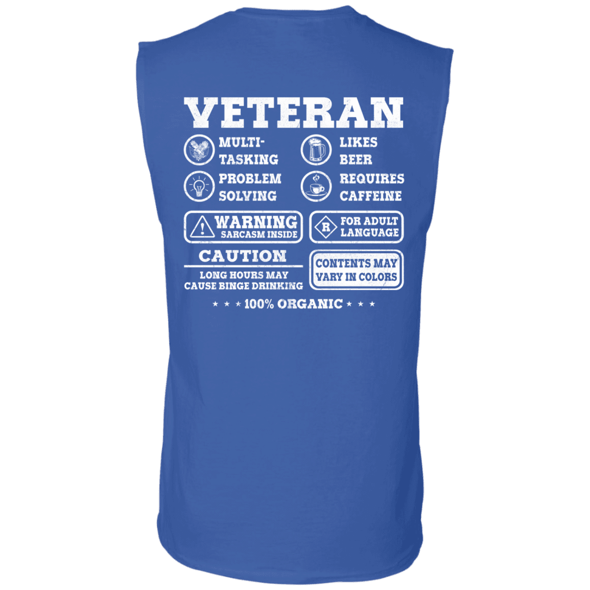 Military T-Shirt "Veteran Multitasking Sarcasm" Men Back-TShirt-General-Veterans Nation