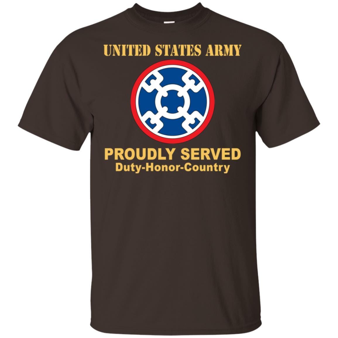 US ARMY 310TH SUSTAINMENT COMMAND- Proudly Served T-Shirt On Front For Men-TShirt-Army-Veterans Nation