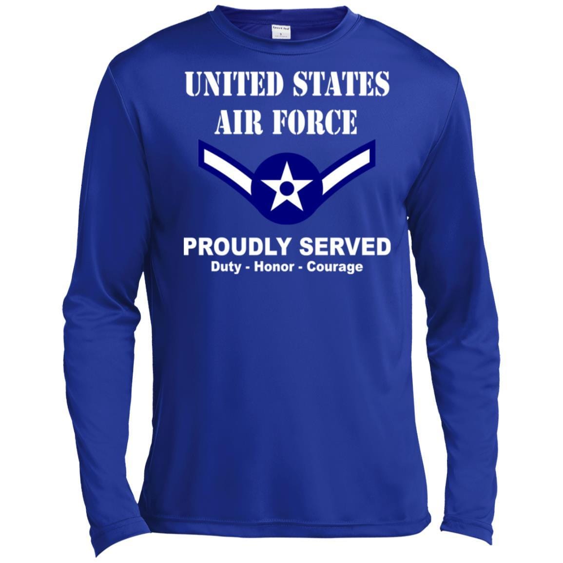US Air Force E-2 Airman Amn E2 Ranks Enlisted Airman T shirt Sport-Tek Tall Pullover Hoodie - T-Shirt-TShirt-USAF-Veterans Nation