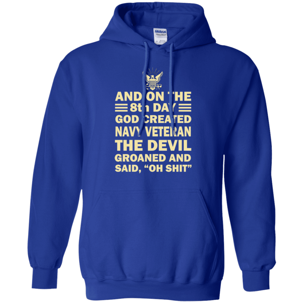 Military T-Shirt "God Created Navy Veteran"-TShirt-General-Veterans Nation