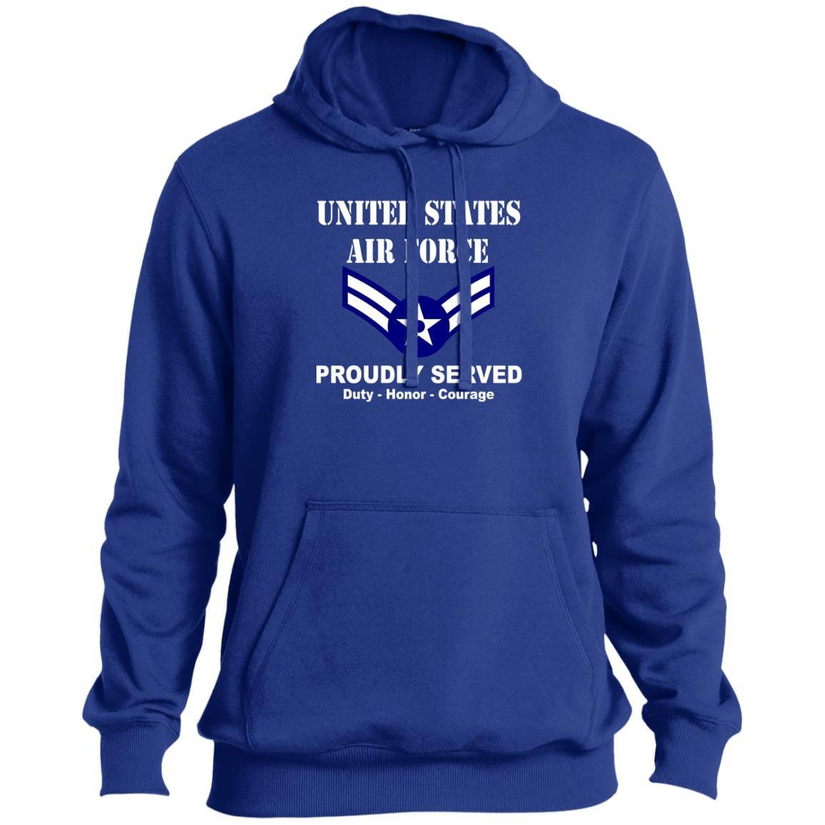 US Air Force E-3 Airman First Class A1C E3 Ranks Enlisted Airman T shirt Sport-Tek Tall Pullover Hoodie - T-Shirt-TShirt-USAF-Veterans Nation