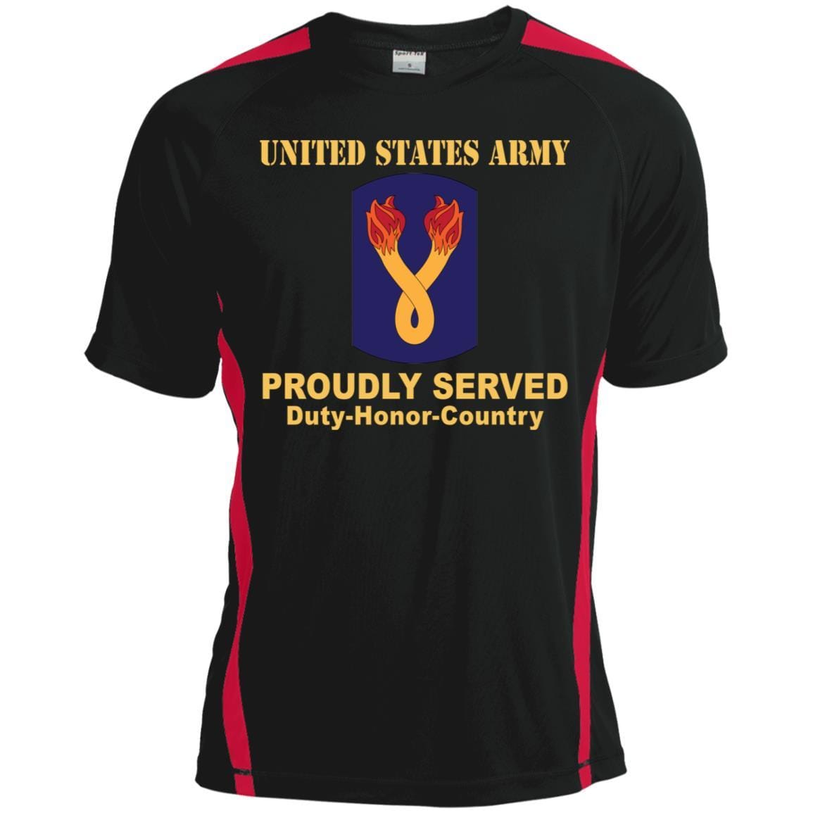 US ARMY 196TH INFANTRY BRIGADE- Proudly Served T-Shirt On Front For Men-TShirt-Army-Veterans Nation