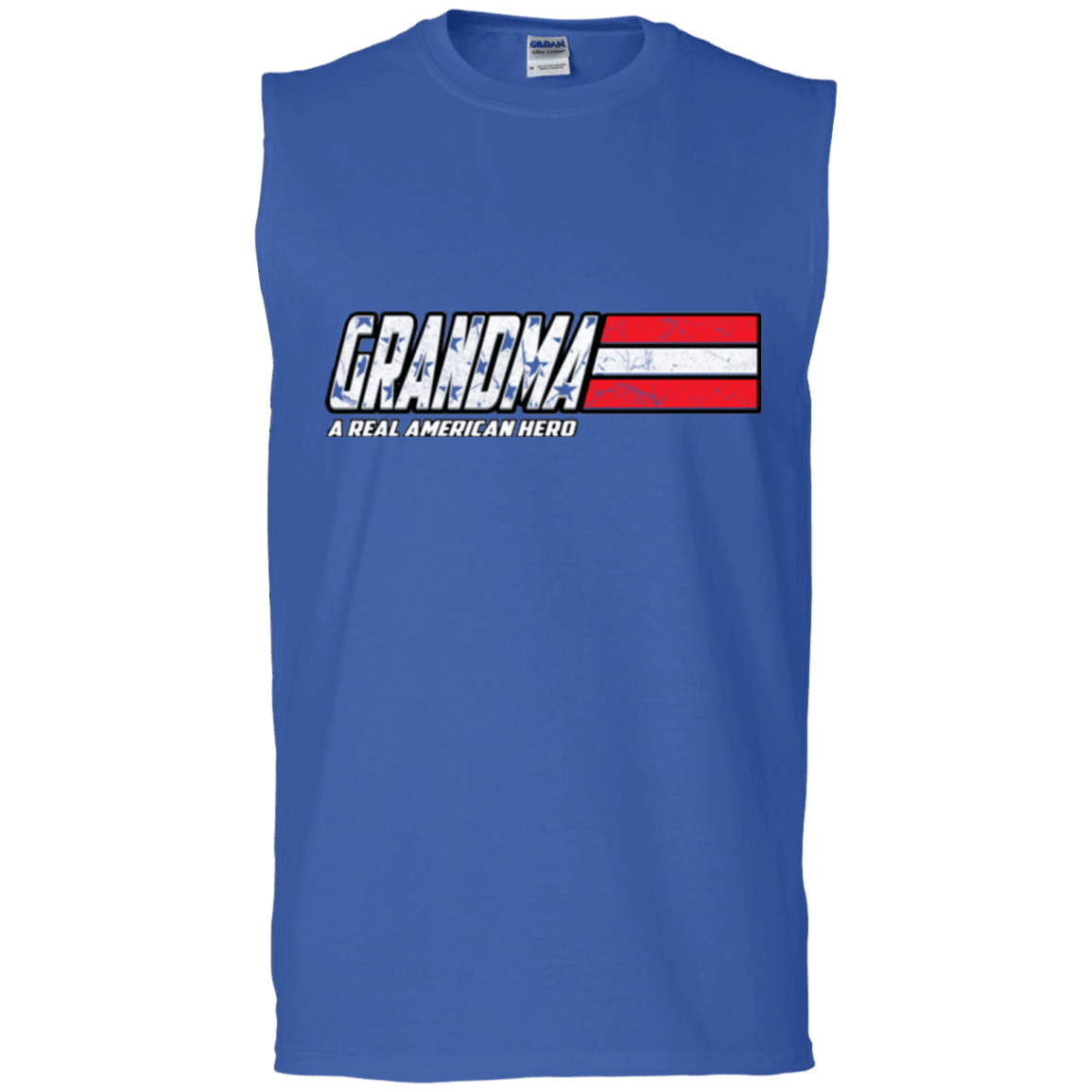 Military T-Shirt "Grandma - A Real American Hero - Men" Front-TShirt-General-Veterans Nation