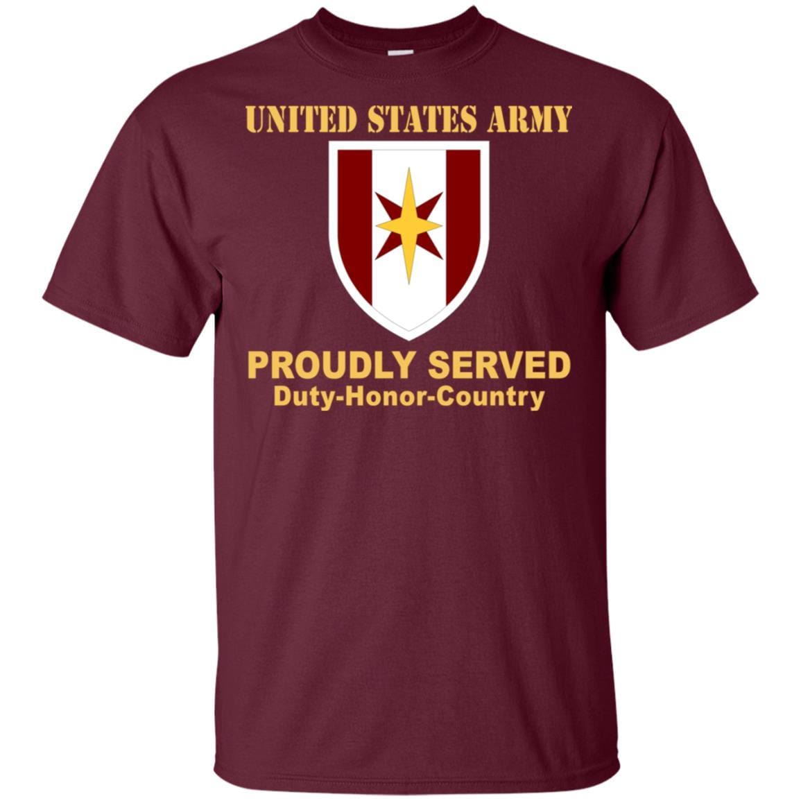 US ARMY 44 MEDICAL BRIGADE- Proudly Served T-Shirt On Front For Men-TShirt-Army-Veterans Nation