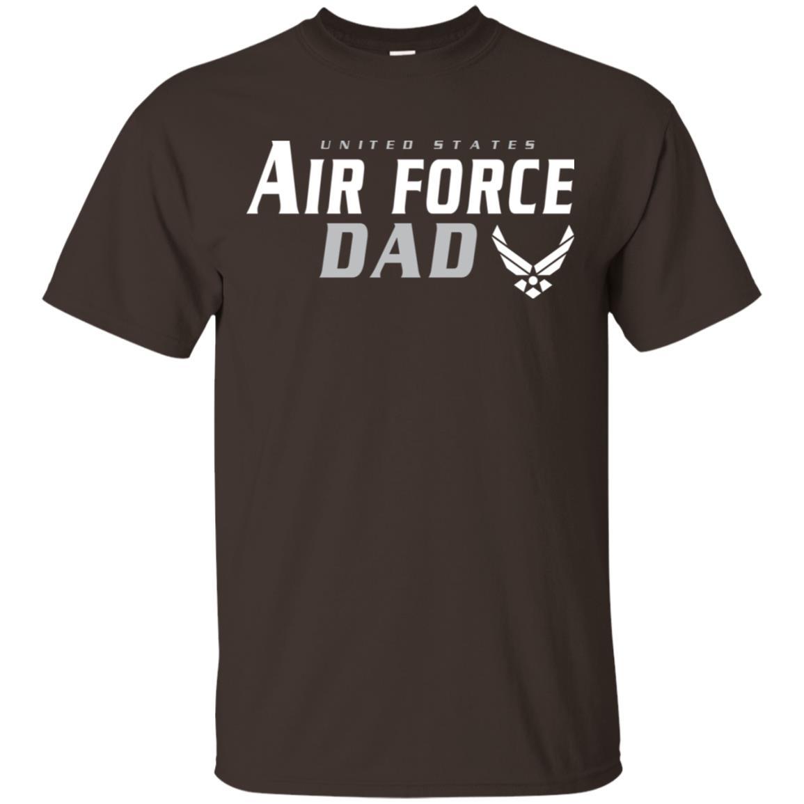 US Air Force Dad T-Shirt On Front-TShirt-USAF-Veterans Nation