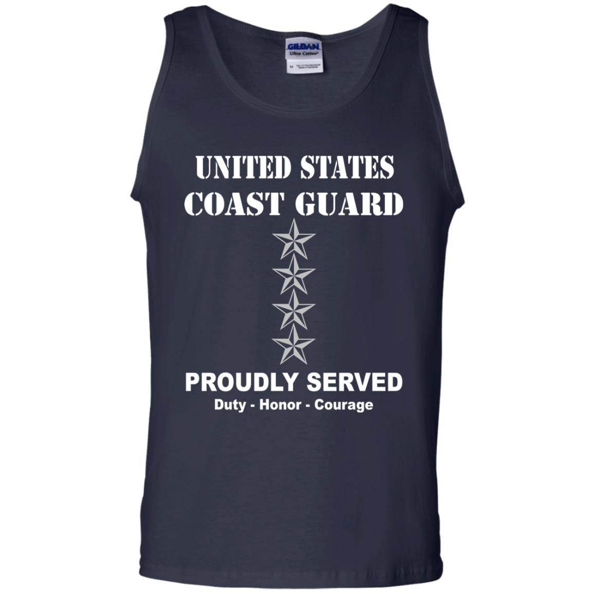US Coast Guard O-10 Admiral O10 ADM Flag Officer Men Front USCG T Shirt-TShirt-USCG-Veterans Nation