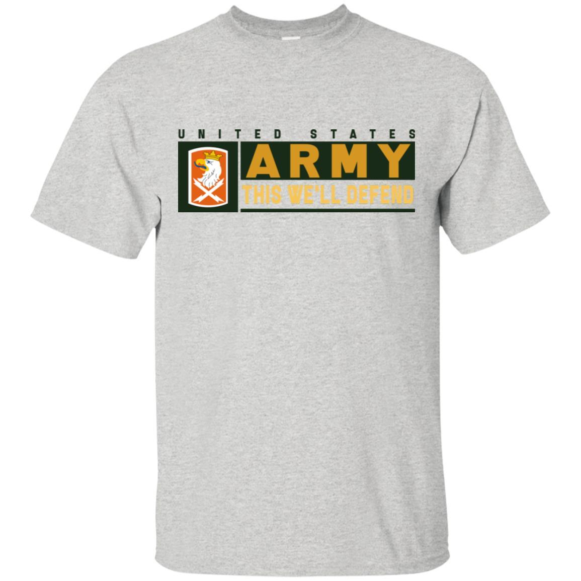 US Army 22ND SIGNAL BRIGADE- This We'll Defend T-Shirt On Front For Men-TShirt-Army-Veterans Nation