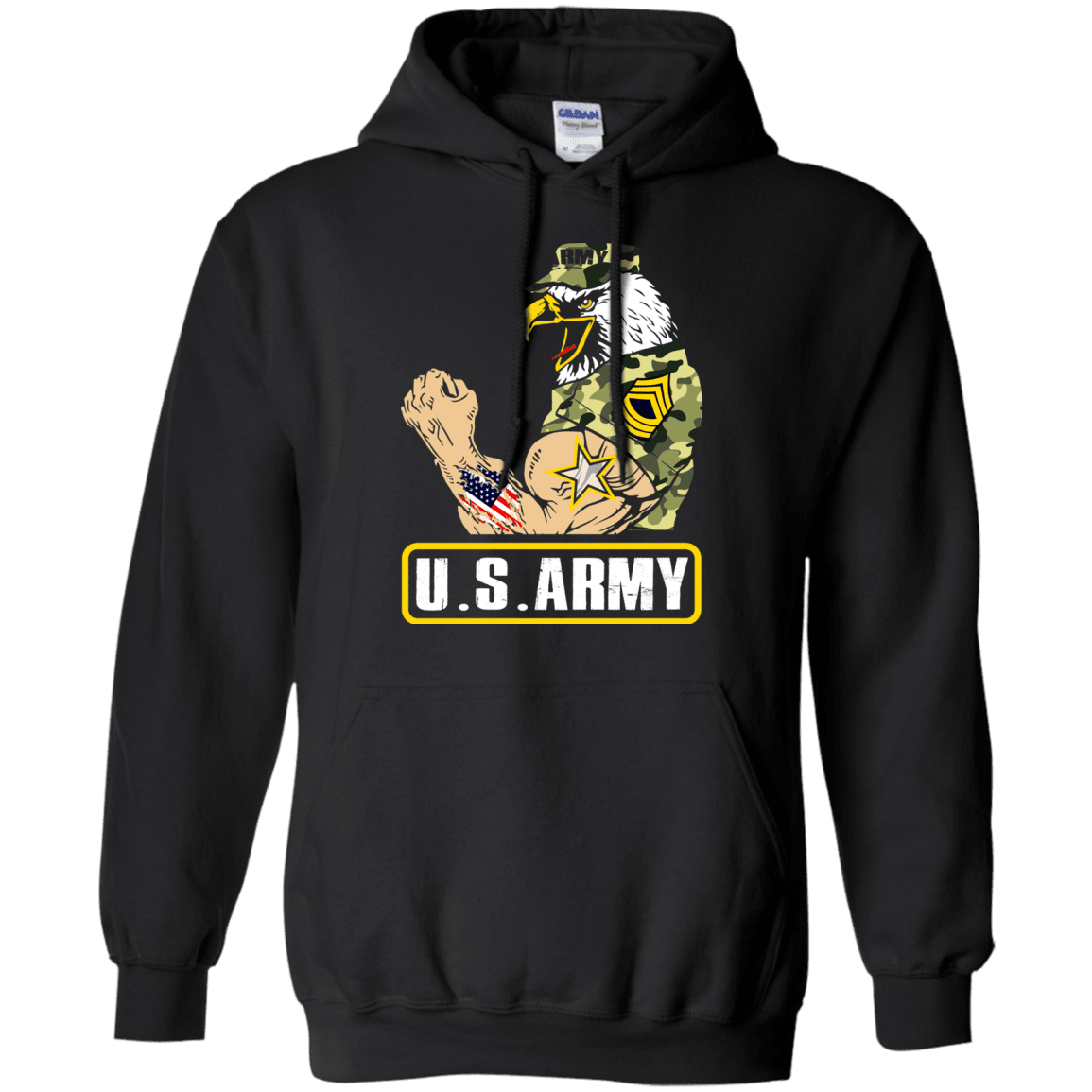US Army Strong Front T Shirts-TShirt-Army-Veterans Nation