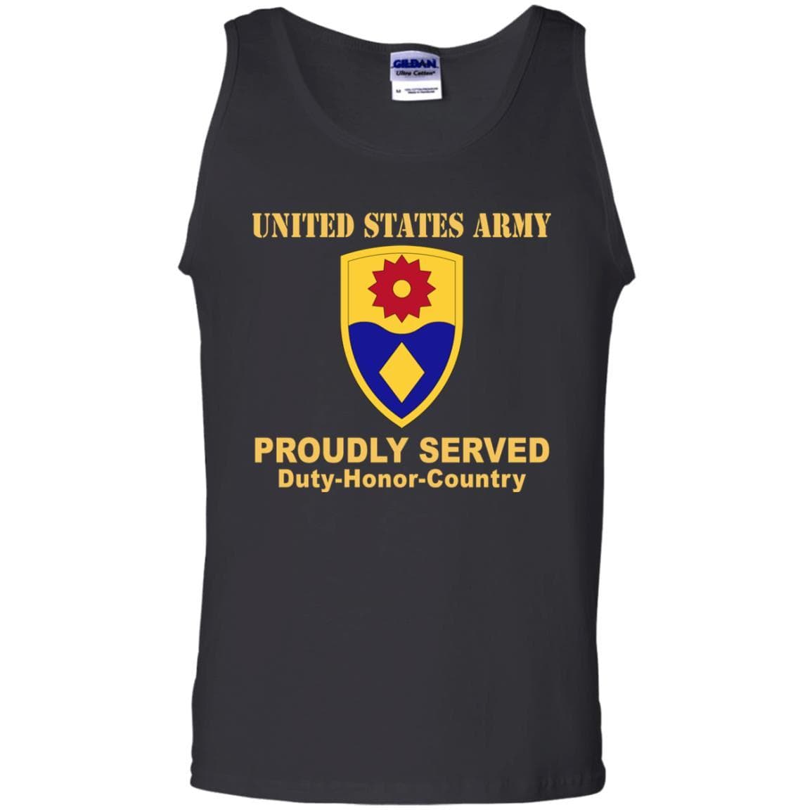 US ARMY 49TH MILITARY POLICE BRIGADE- Proudly Served T-Shirt On Front For Men-TShirt-Army-Veterans Nation