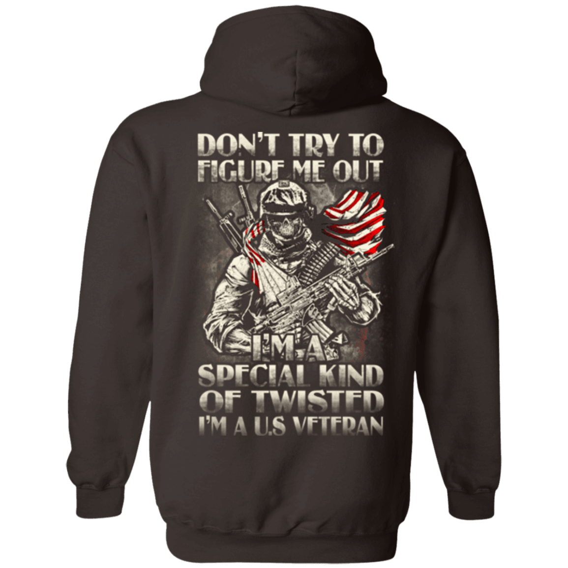 Military T-Shirt "Don't Try to Figure Me Out - I'm A US Veteran"-TShirt-General-Veterans Nation