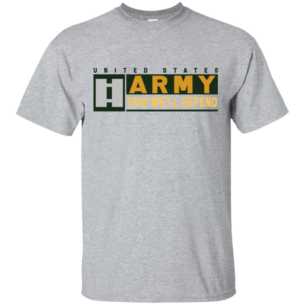 US Army O-3 This We Will Defend T-Shirt On Front For Men-TShirt-Army-Veterans Nation