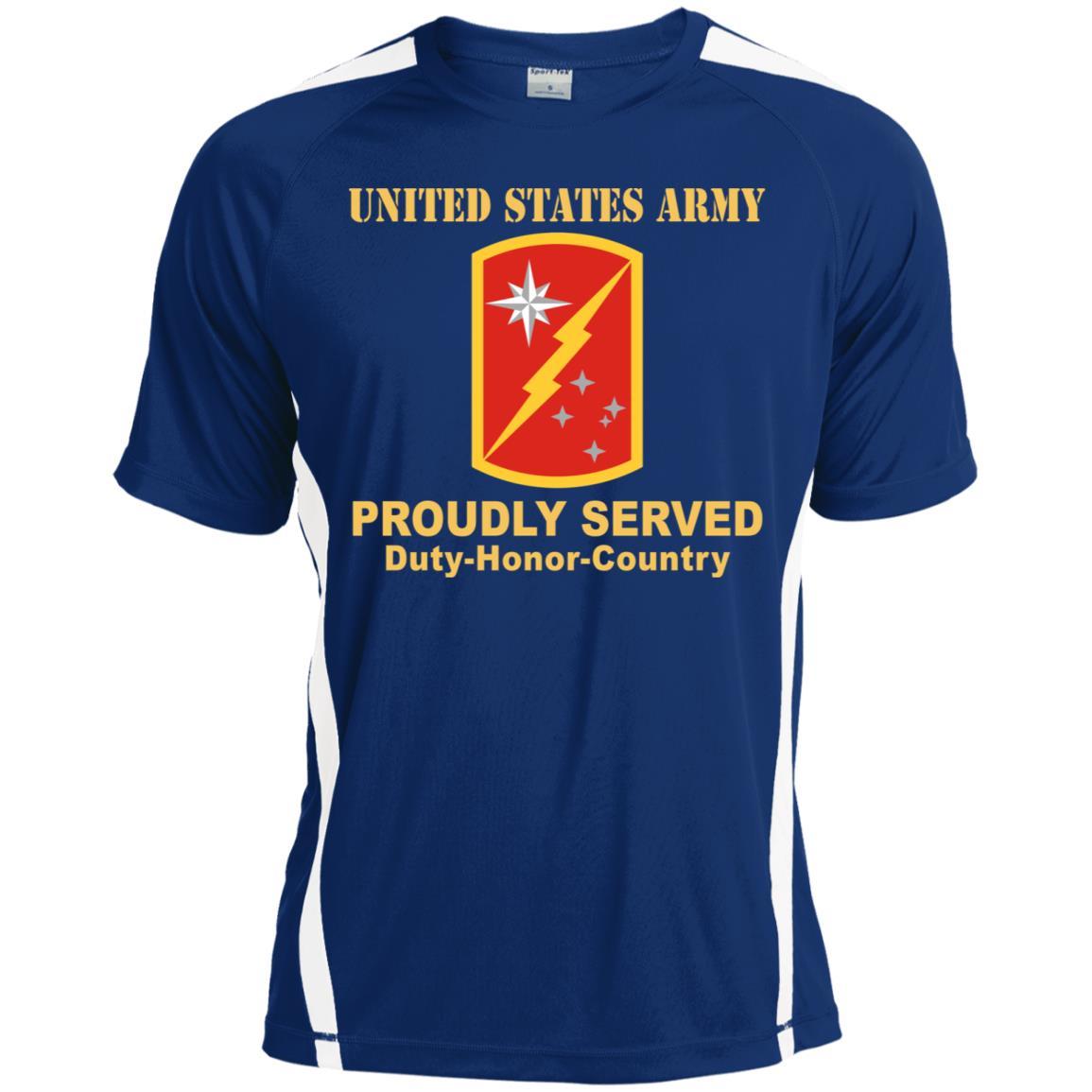 US ARMY 45TH SUSTAINMENT BRIGADE- Proudly Served T-Shirt On Front For Men-TShirt-Army-Veterans Nation